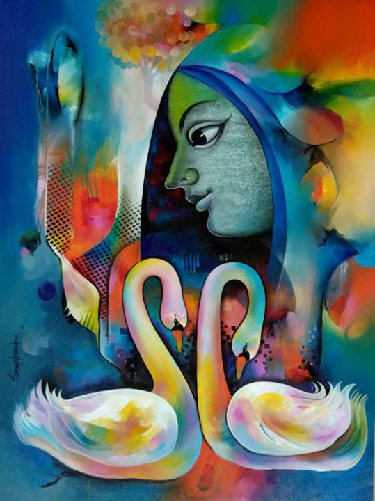 Love 6, Painting by Sanjay Tandekar & Ramprasad Tandekar